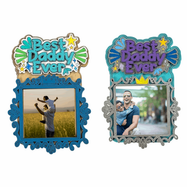 Best Daddy Ever - Photo Frame - Fathers Day - Unicorn Fart Productions